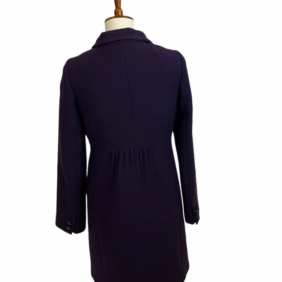 J. Crew Women's Wool Classic Coat - purple 8 - Picture 2 of 9